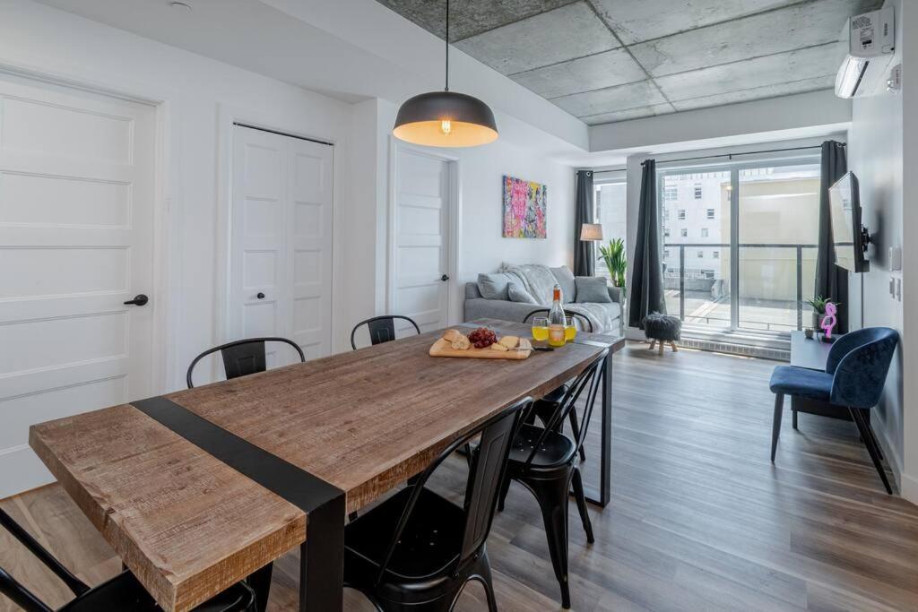 Condo 2 Ch - 500M Vieux-Quebec & Gym Ngoại thất bức ảnh
