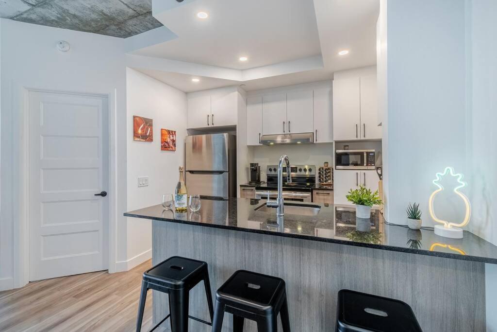 Condo 2 Ch - 500M Vieux-Quebec & Gym Ngoại thất bức ảnh